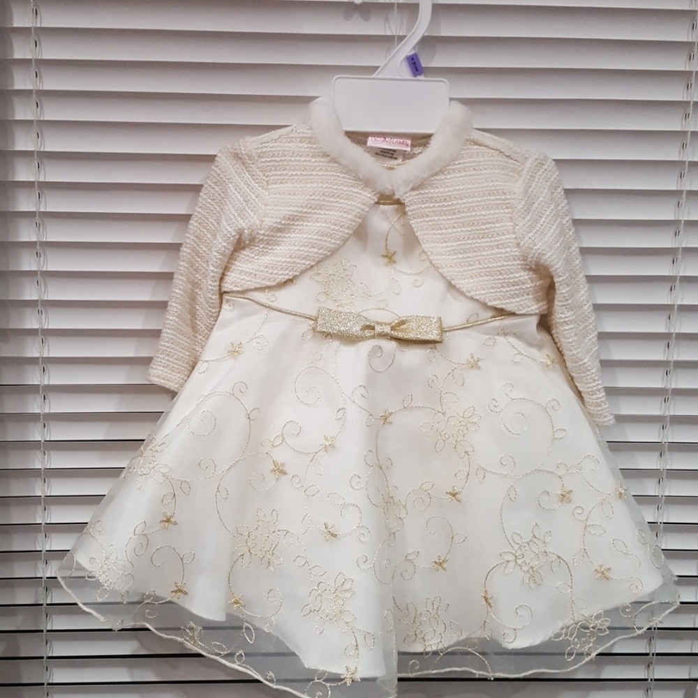 Baby girl 9 months white dress